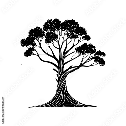 tree silhouette vector