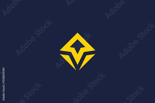 letter v arrow logo icon concept vector logo design template elements