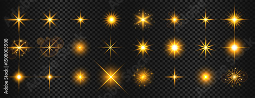 set of transparent starlight particle background add a sparkle of glamour