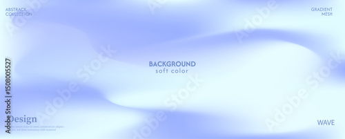 Soft and beautiful white gradient abstract wave background. Luxurious pastel color combination, product advertisement, card, poster and website template.