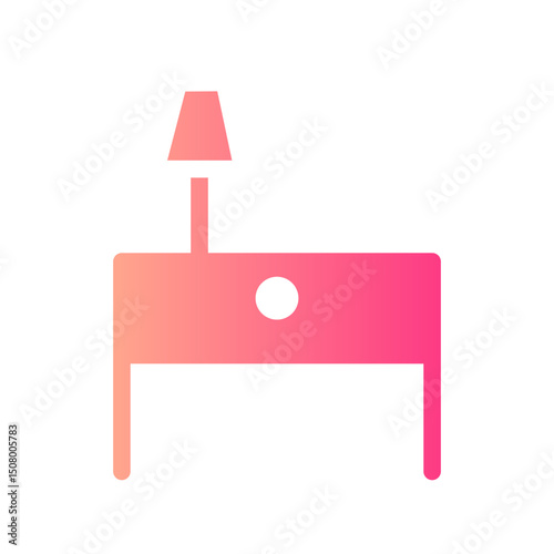 Nightstand gradient icon