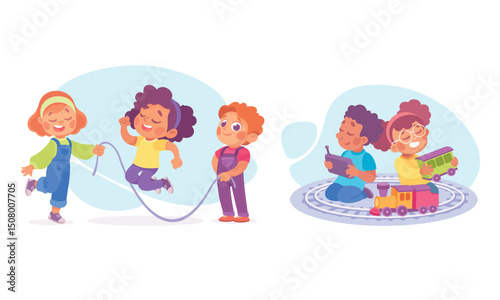 Treasured and Cherished Moments of Playtime Fun and Joyful Experiences with Children