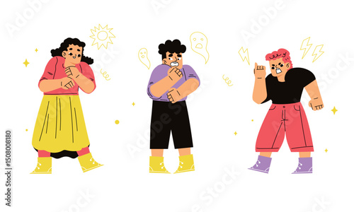 Vibrant Characters that Celebrate Joy, Energy, and Life Through Creative Expression and Art