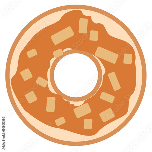 bagel with apple jam