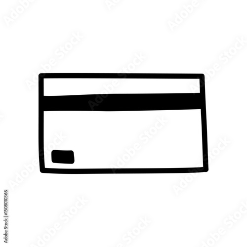 Free Download Credit card doodle line icon with hand drawn design style - GFXLoad