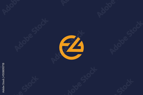 letter fg logo icon concept vector logo design template elements