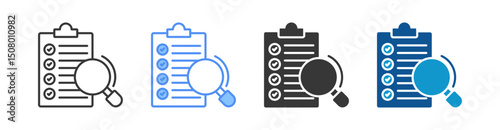 Evaluation Multistyle Icon Sheet
