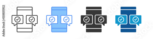 Online Survey Multistyle Icon Sheet
