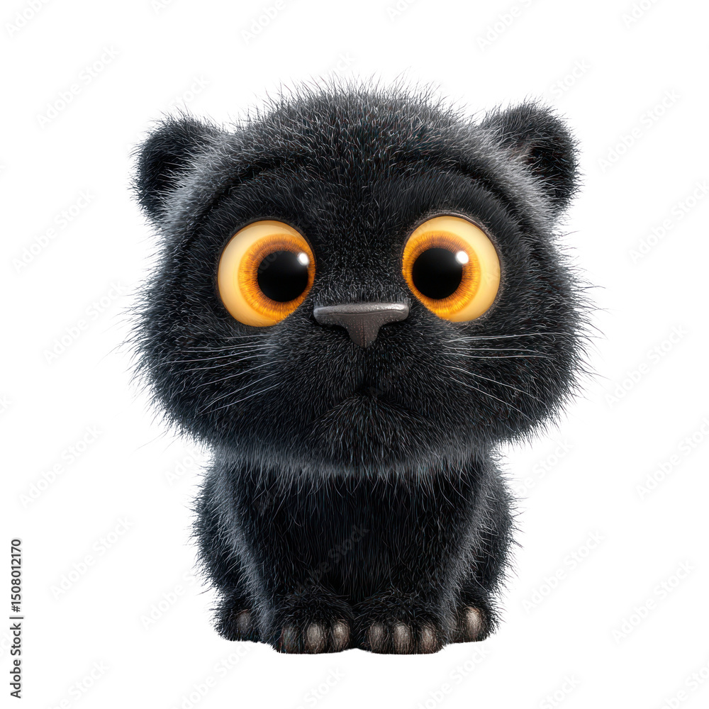 Fototapeta premium PNG Panther illustration cartoon animal.