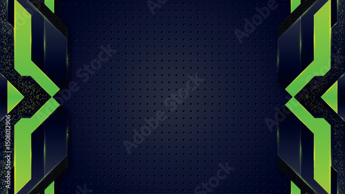 Dynamic abstract background design featuring geometric shapes and modern colors