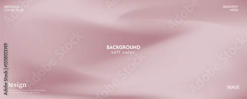 Soft and beautiful brown gradient abstract wave background. Luxurious pastel color combination, product advertisement, card, poster and website template