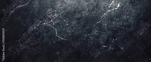 Wallpaper Mural Elegant black marble texture with white veins seamless dark background for luxury design concepts and decorative applications Torontodigital.ca