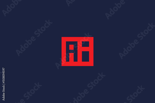 letter ai logo icon concept vector logo design template elements