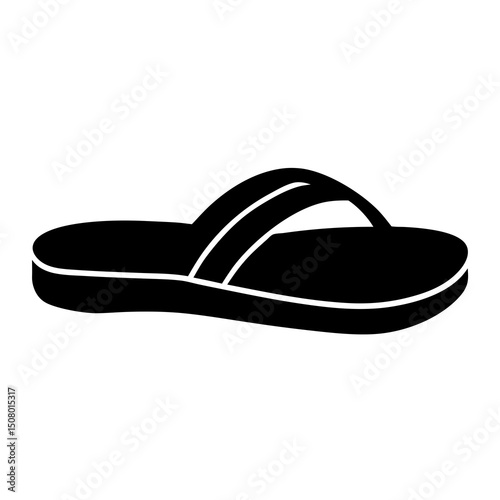 pair of flip flops isolated