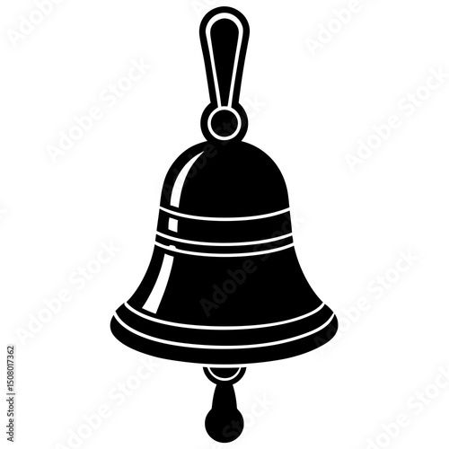 illustration of a bell on white background