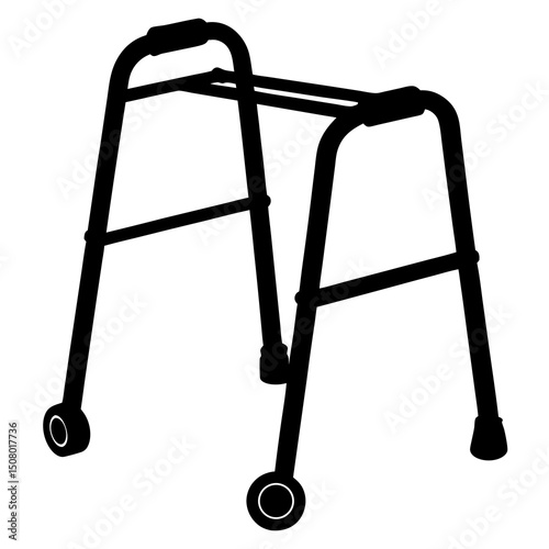 crutches on white background