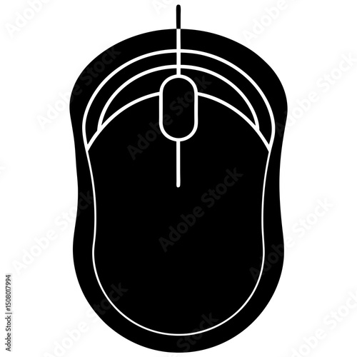 computer mouse on white