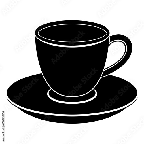 black cup of coffee