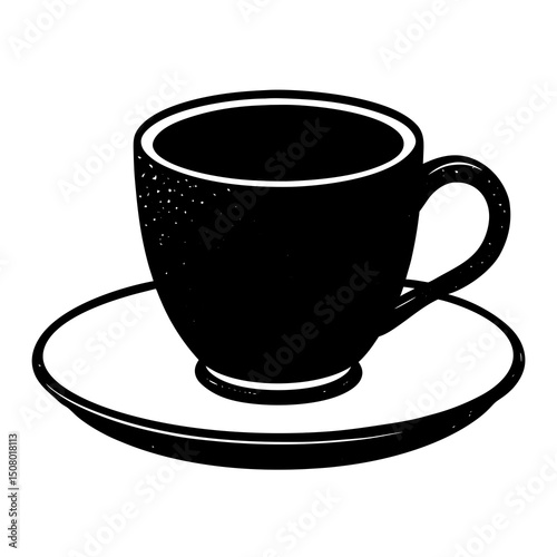black cup of coffee