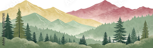 Misty Mountain Landscape