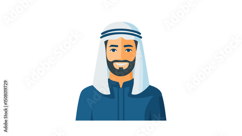 Religious Muslim Man with Kufi
