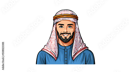 Muslim Man Wearing Kufi Hat
