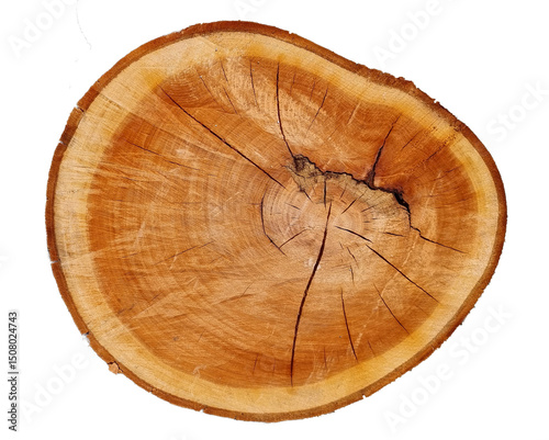 log top view wood cut rings transparetn for background