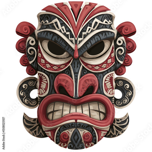 Polynesian Tiki Mask Deity