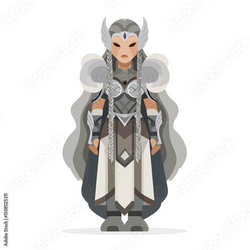 3 d render Viking Valkyrie Shieldmaiden 