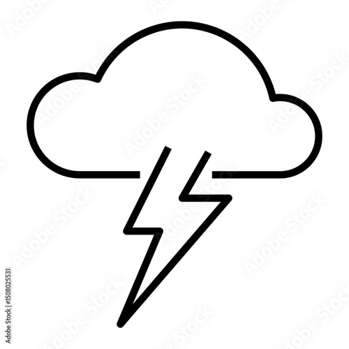 Lightning outline icon