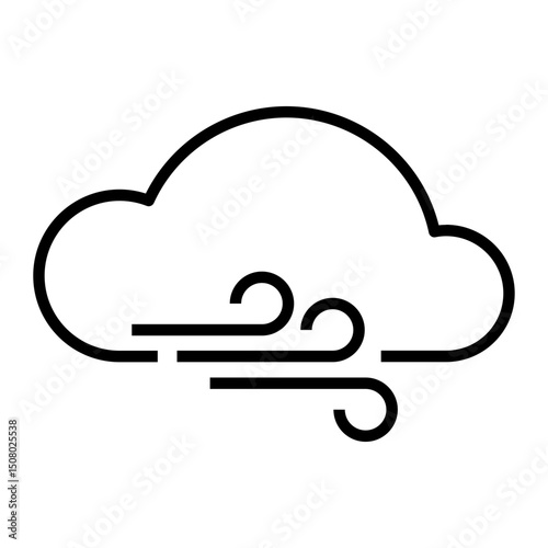 Windy outline icon