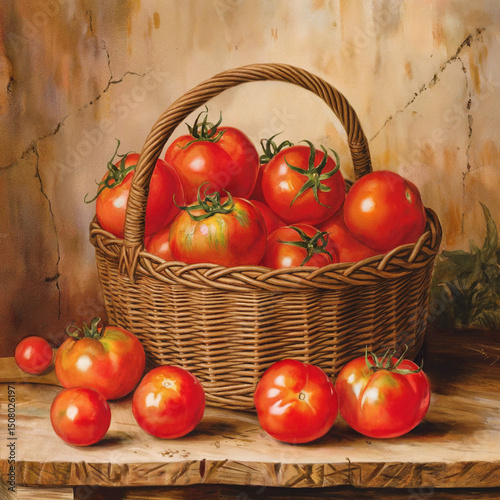 tomatoes in basket