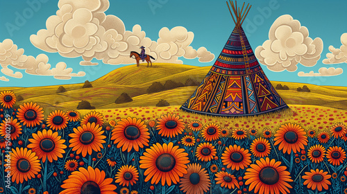 Celebrating Native Heritage: Cowboy Ride and Cultural Teepee.