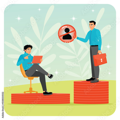 Professional Interaction about Racial Discrimination at Workplace.