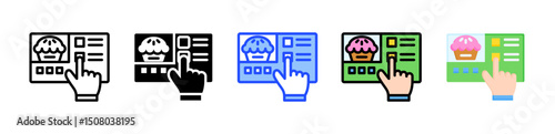Self Service Icon Collection With Multiple Styles