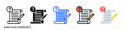 Help Article Icon Collection With Multiple Styles
