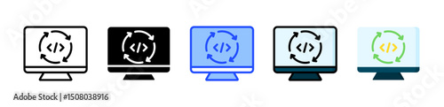 Loop Icon Collection With Multiple Styles
