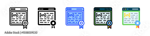Declaration Icon Collection With Multiple Styles