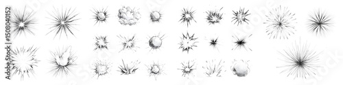 Elegant and intricate monochrome floral designs showcasing a diverse range of flowers and shapes, ideal for artistic projects, textile patterns, or home decor.