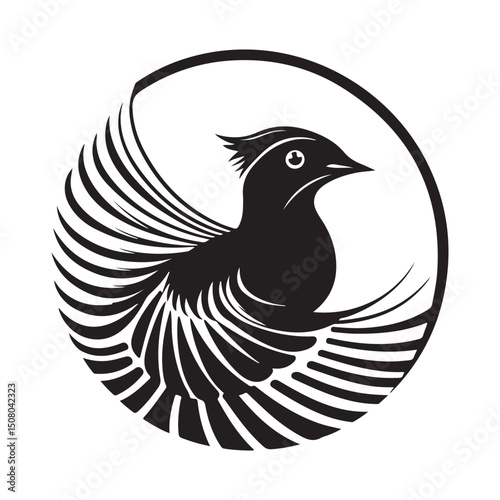 Partridge Logo design and template Image vector Isolated On white background