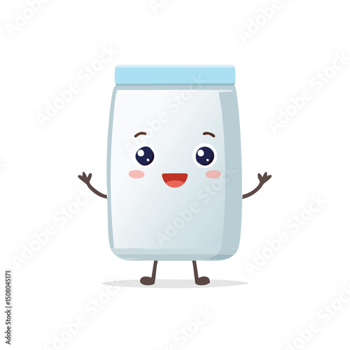 bleach in cute cartoon character style with expressive face and limbs.