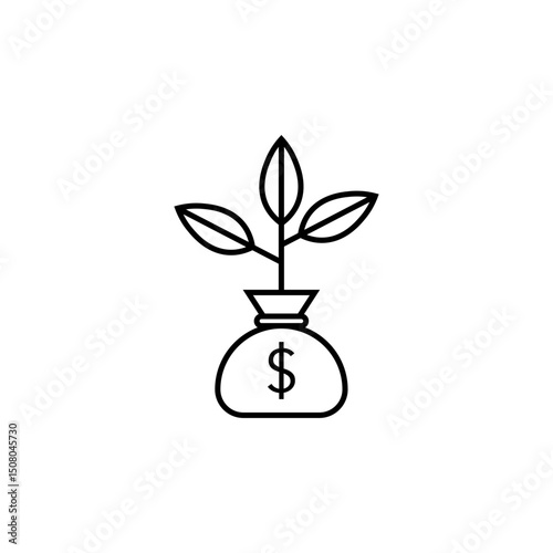 Start-up Outline Icon Fund