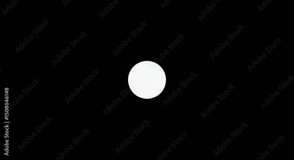 Bright white circle light source isolated transparent background studio shot minimalist design element Bright white circle light source isolated transparent background studio shot minimalist design element