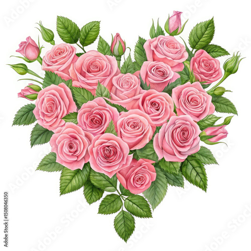 bouquet of pink roses