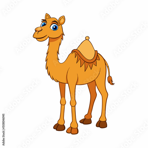 camel on a white background