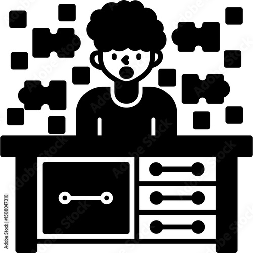 ADHD and Disorganized Icon