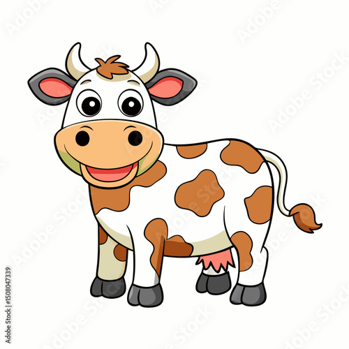 funny cow cartoon