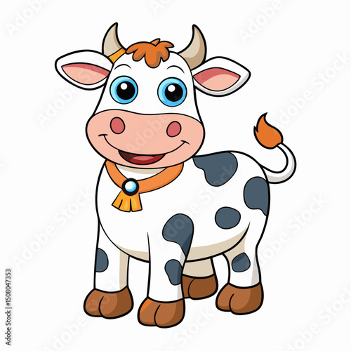 funny cow cartoon