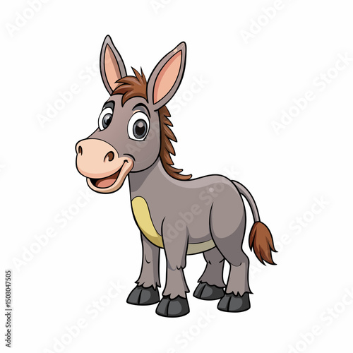 animal, rabbit, cartoon, bunny, donkey, illustration, vector, cute, mammal, white, funny, easter, farm, animals, hare, fun, character, horse, 3d, christmas, nature, head, isolated, art, brown