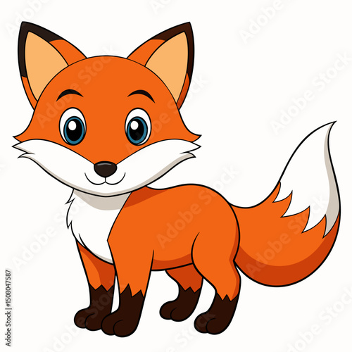 red fox cartoon